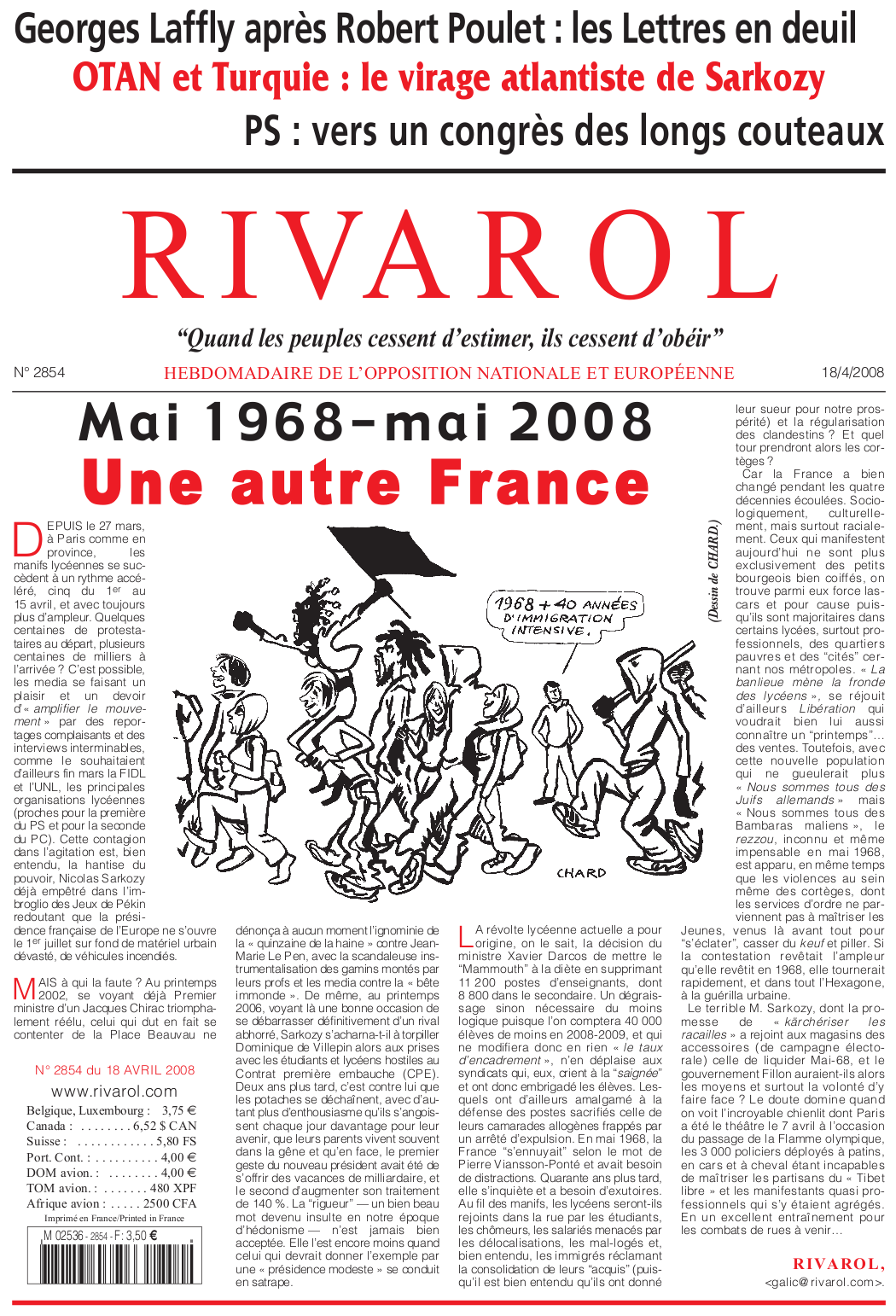 Rivarol n°2854 version numérique (PDF)