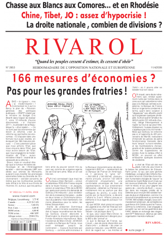 Rivarol n°2853 version numérique (PDF)