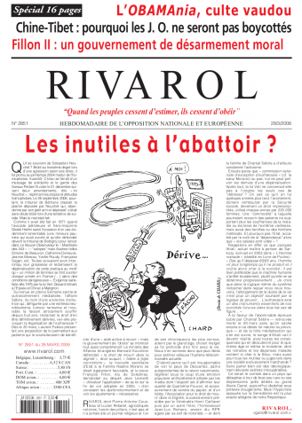 Rivarol n°2851 version numérique (PDF)