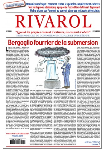 Rivarol n°3581 du 27/9/2023