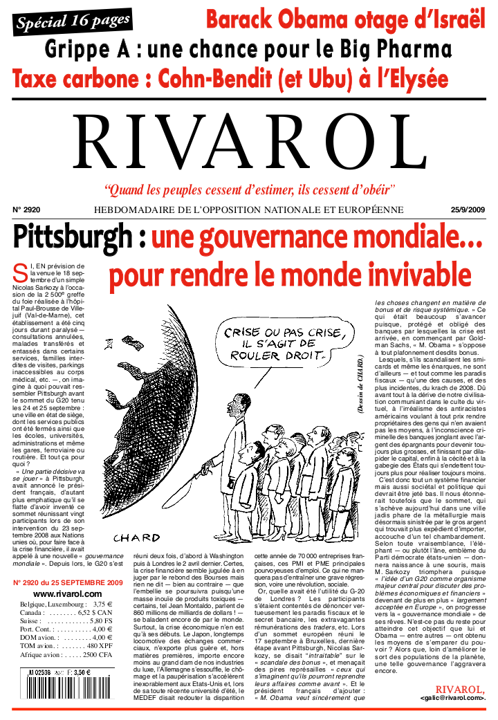 Rivarol n°2920 version numérique (PDF)