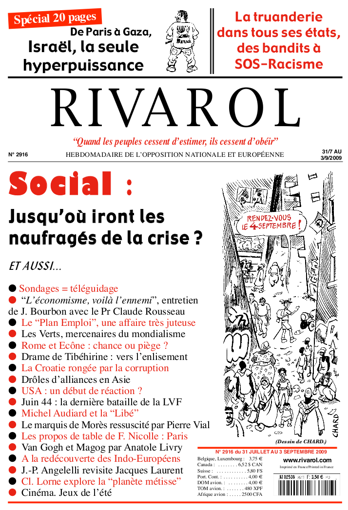 Rivarol n°2916 version numérique (PDF)