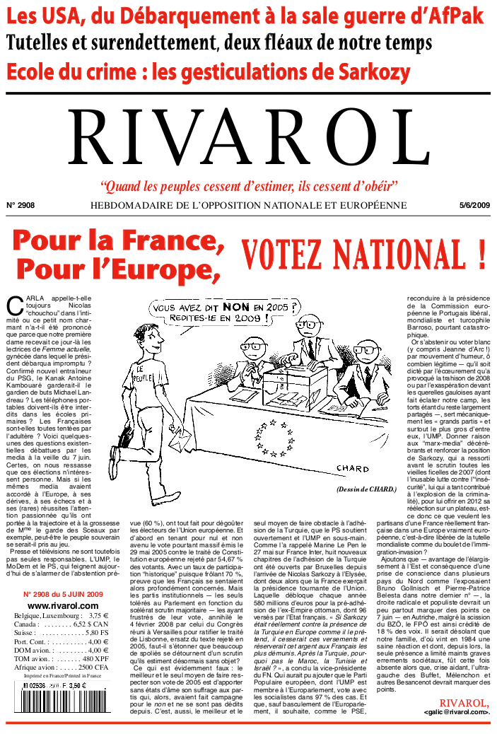 Rivarol n°2908 version numérique (PDF)