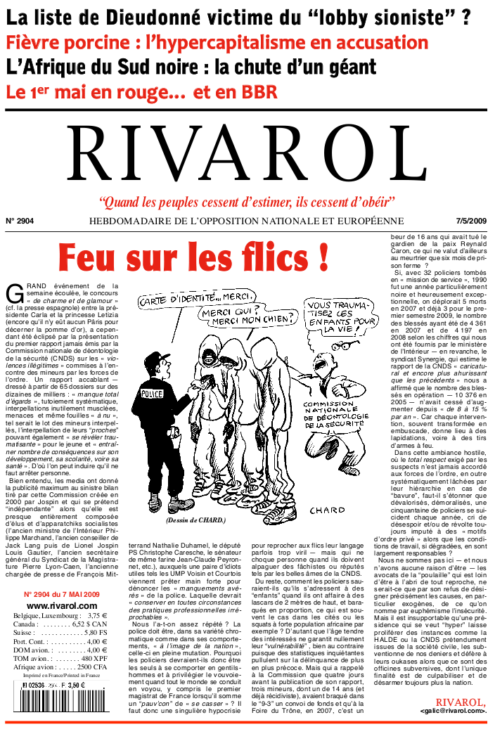 Rivarol n°2904 version numérique (PDF)