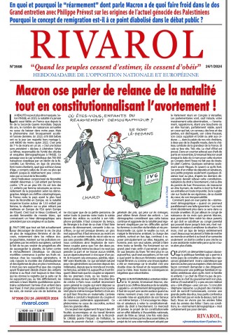 Rivarol n°3598 du 24/1/2024