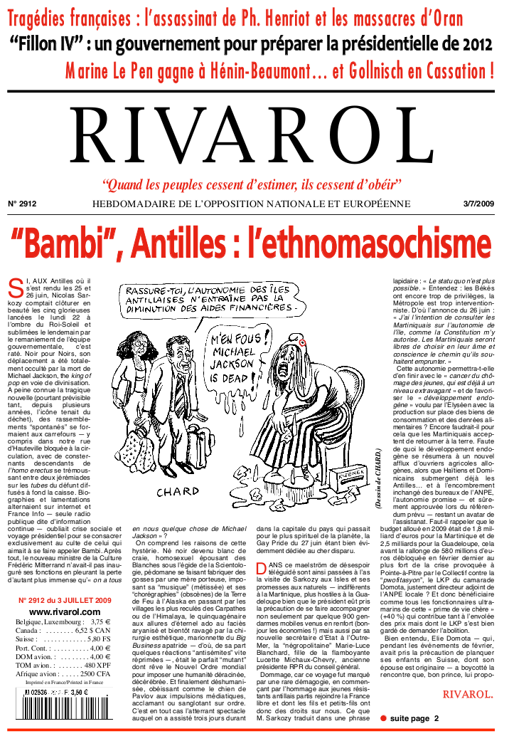 Rivarol n°2912 version numérique (PDF)