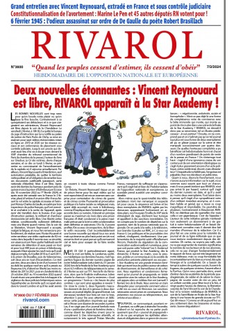 Rivarol n°3600 du 7/2/2024