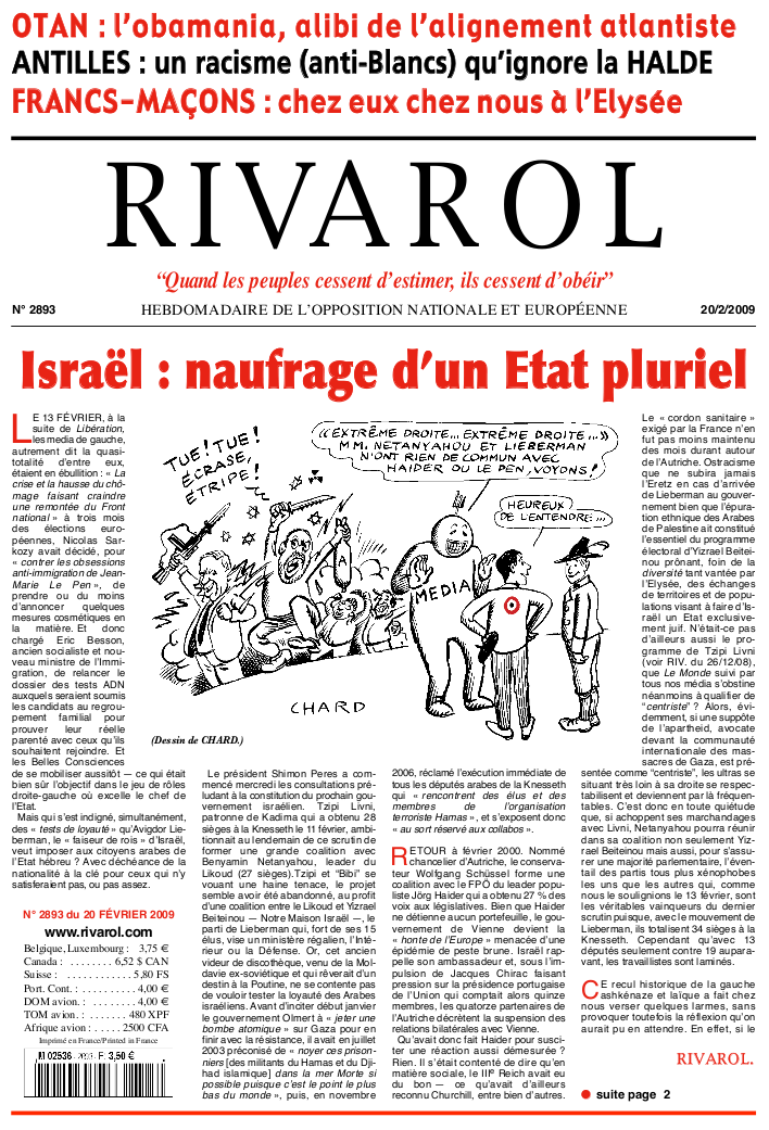 Rivarol n°2893 version numérique (PDF)