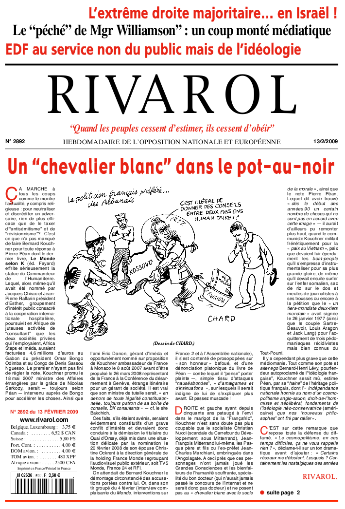 Rivarol n°2892 version numérique (PDF)