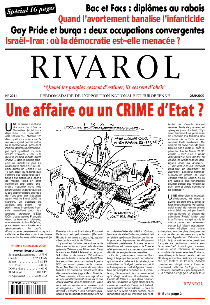 Rivarol n°2911 version numérique (PDF)