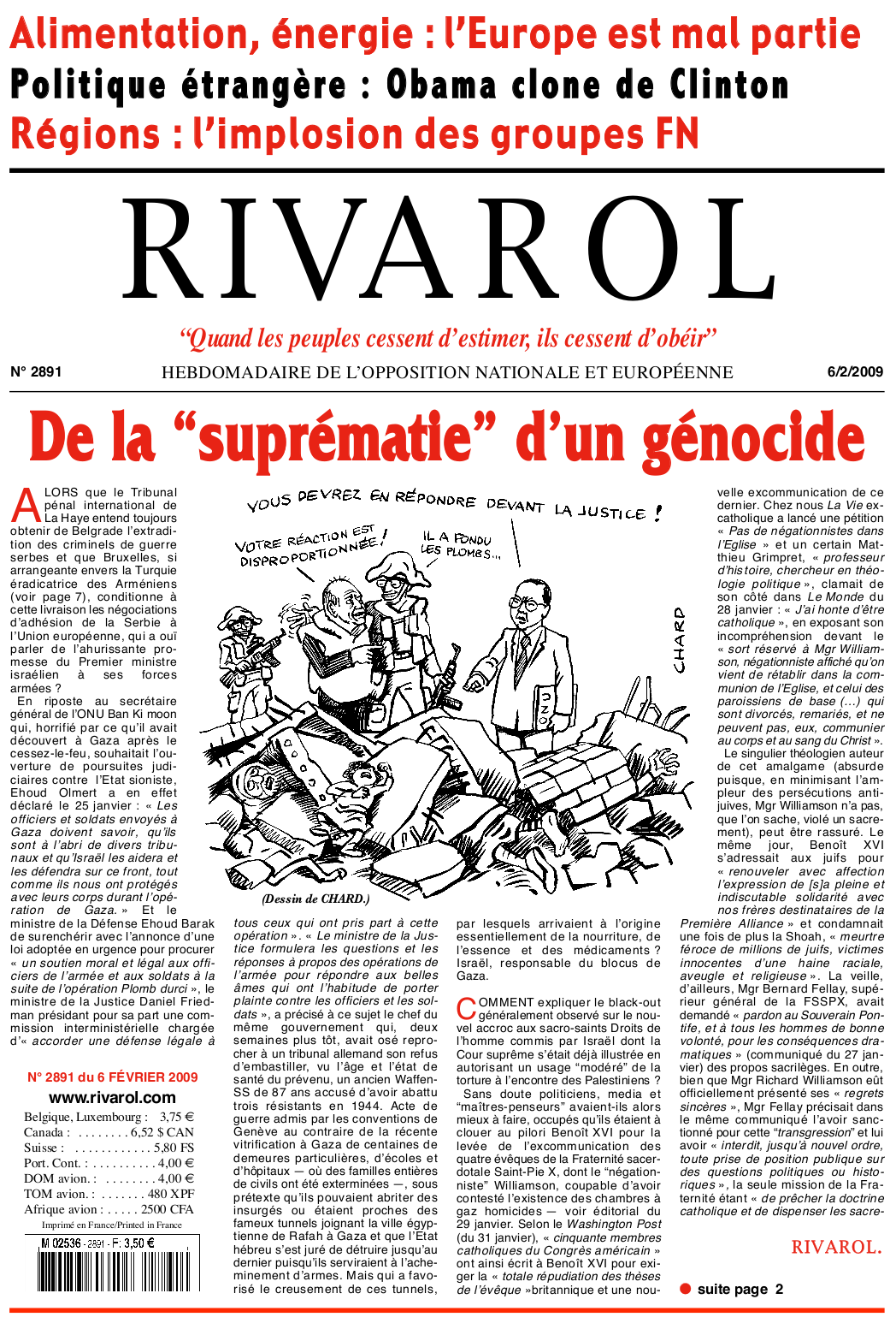 Rivarol n°2891 version numérique (PDF)