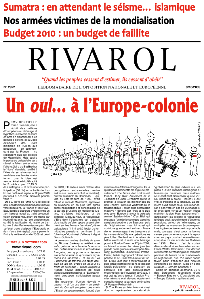 Rivarol n°2922 version numérique (PDF)