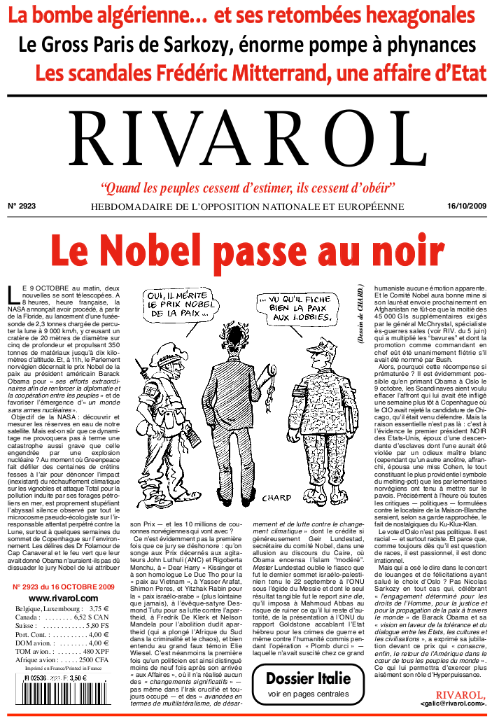 Rivarol n°2923 version numérique (PDF)