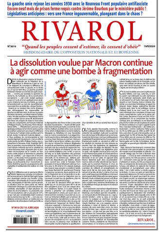 Rivarol n°3619 du 19/6/2024