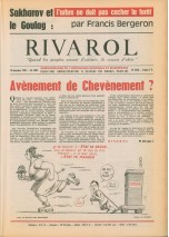 RIVAROL N°1603 du 10...