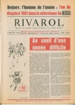 RIVAROL N°1606 du 31...