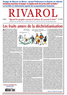 Dernier numéro Rivarol