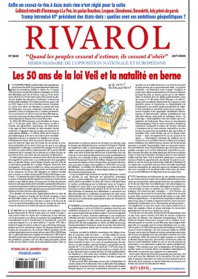 Dernier numéro Rivarol