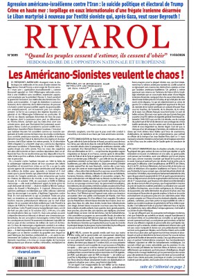Dernier numéro Rivarol