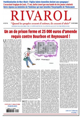 Dernier numéro Rivarol