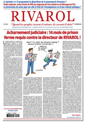 Dernier numéro Rivarol