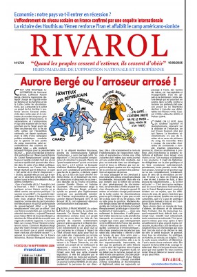 Dernier numéro Rivarol