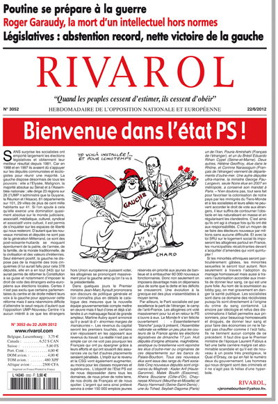 Rivarol n°3052 version numérique (PDF)