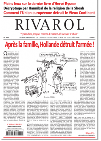 Rivarol n°3092 version numérique (PDF)