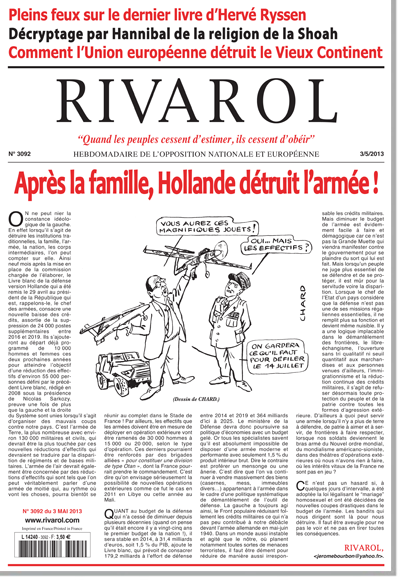 Rivarol n°3092 version numérique (PDF)