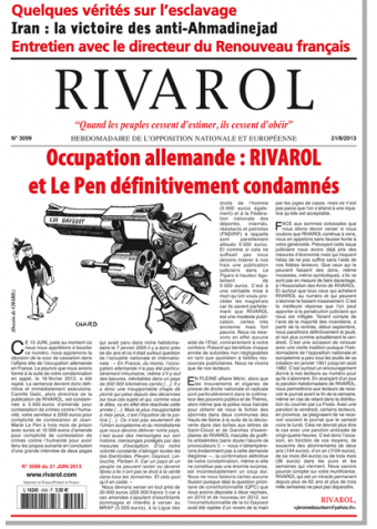 Rivarol n°3099 version numérique (PDF)