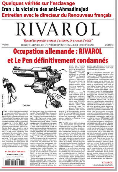 Rivarol n°3099 version numérique (PDF)