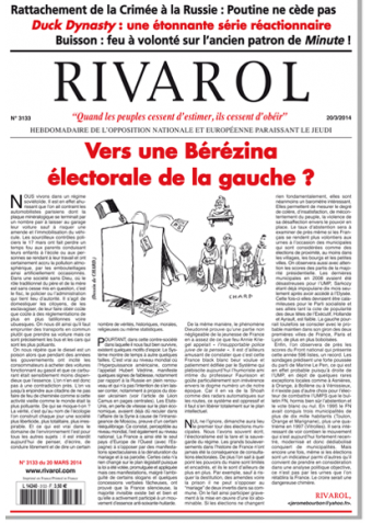 Rivarol n°3133 version numérique (PDF)