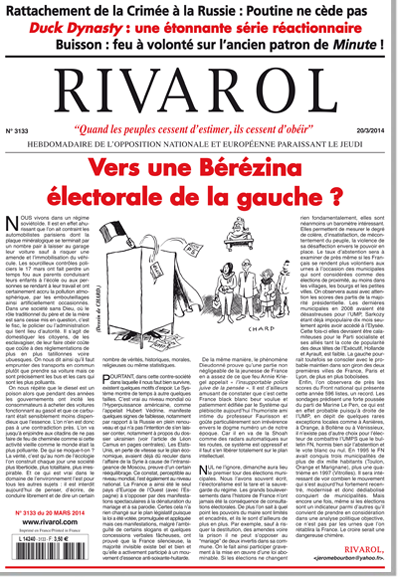 Rivarol n°3133 version numérique (PDF)