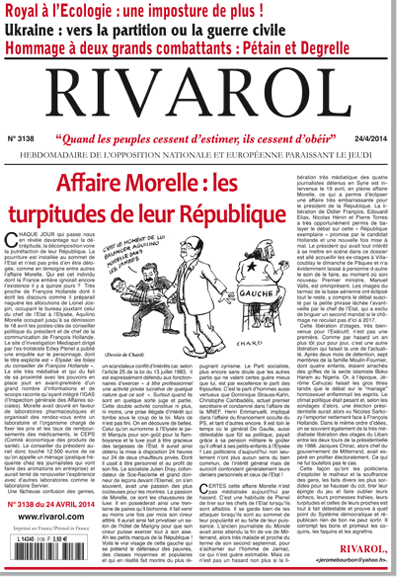 Rivarol n°3138 version numérique (PDF)