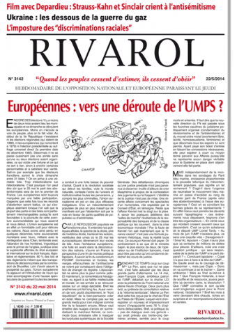 Rivarol n°3142 version numérique (PDF)