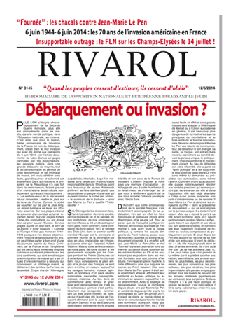 Rivarol n°3145 version numérique (PDF)