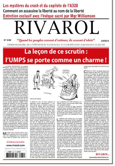 Rivarol n°3182 version numérique (PDF)