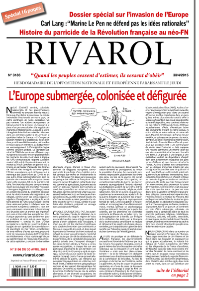 Rivarol n°3185 version numérique (PDF)