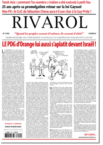 Rivarol n°3192 version numérique (PDF)