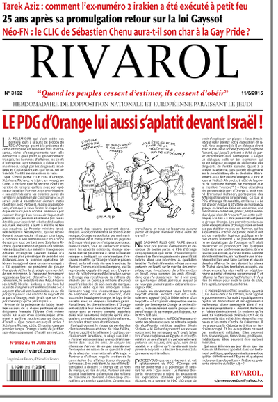Rivarol n°3192 version numérique (PDF)
