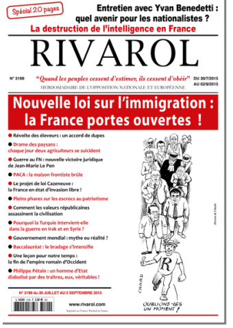 Rivarol n°3199 version numérique (PDF)