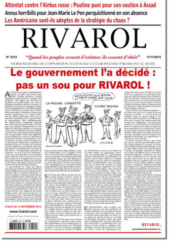 Rivarol n°3209 version numérique (PDF)
