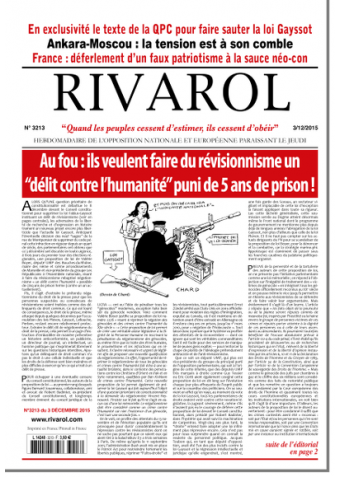 Rivarol n°3212 version numérique (PDF)