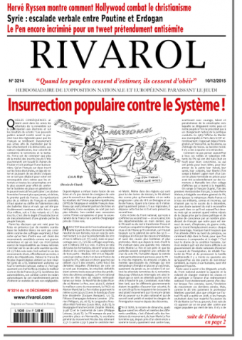 Rivarol n°3214 version numérique (PDF)
